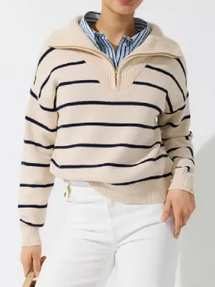 Battle on the Beach S03 Mika Kleinschmidt Striped Sweater