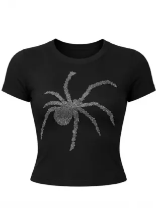 Spiderman BND Press Tour Zendaya Black T-Shirt