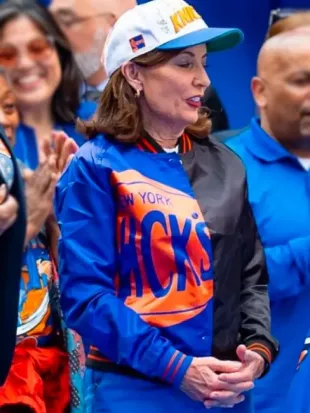 Kathy Hochul NY Knicks Championship Parade Jacket