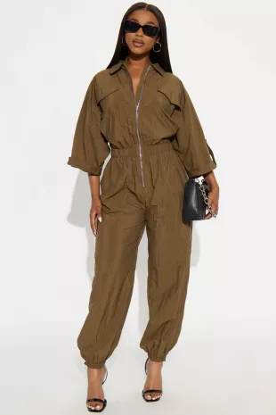 Karima Windbreaker Jogger Jumpsuit
