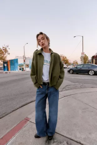 Faux Suede Jacket