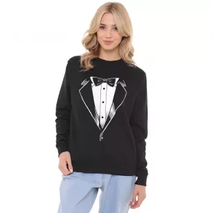 Tuxedo Crew Sweatshirt