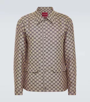 GG Linen-blend Canvas Jacket