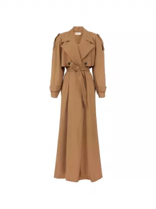 Franchi Flowing Gabardine-Trenchcoat