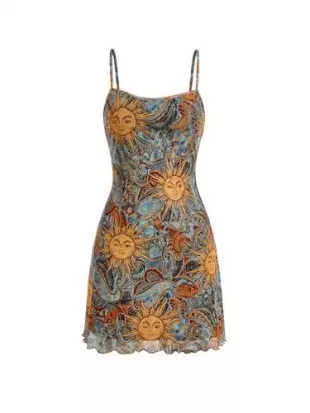 Vintage 90s Summer Mini Dress