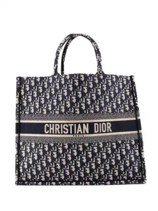 Book Oblique Canvas Large Tote Bag