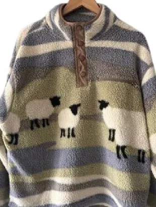 Voicemails for Isabelle 2026 Zoey Deutch Sheep Sweatshirt