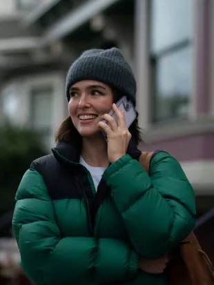 Zoey Deutch Voicemails for Isabelle 2026 Puffer Jacket