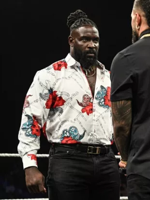 Monday Night RAW 2026 Oba Femi Floral Shirt