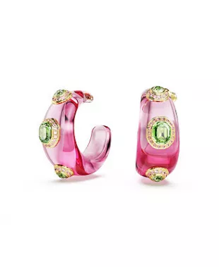 Dulcis Gold-Tone Plated Hoop Earrings