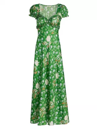 Valerine Silk-Blend Maxi Dress