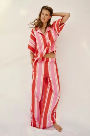 Striped Wide Leg Pants