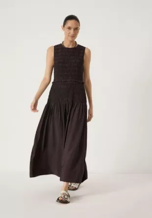 Kensie Shirred Maxi Dress