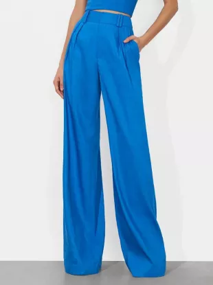 Eric Linen-Blend Pleated Pants
