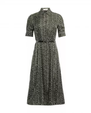 Kieran Printed Silk Midi Dress