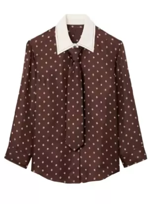 Not Suitable For Work Ella Hunt Tie Blouse