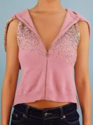 Love Island UK Aftersun Shakira Khan Pink Embellished Hoodie