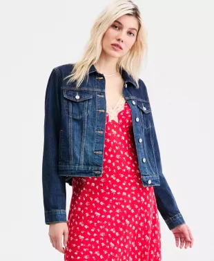 Cotton Denim Trucker Jacket