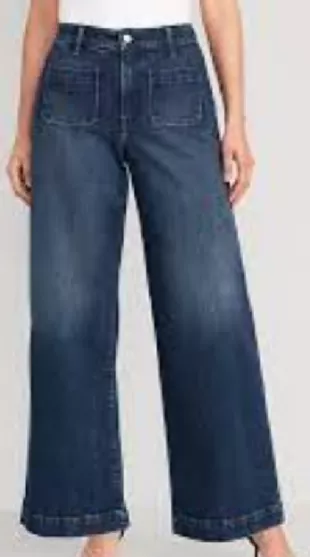 Extra High-Waisted Trouser Wide-Leg Jeans