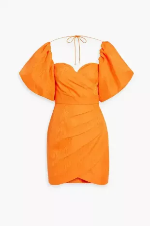 Carmelita Wrap-Effect Mini Dress
