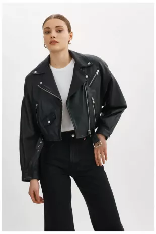 DYLAN | 80's Leather Biker Jacket