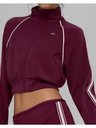 Track Star Jacket Burgundy