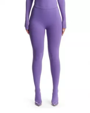 Women's Purple Closed Toe Leggings