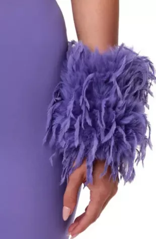 Faux Feather Cuffs