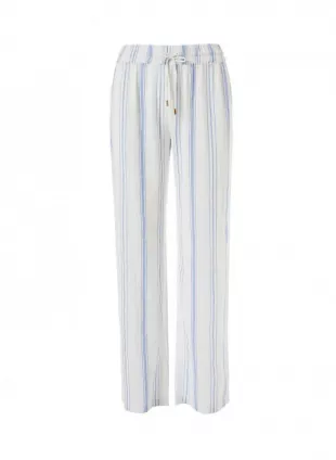 Krissy Blue Stripe Straight Leg Trouser
