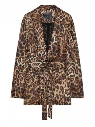 Leopard Print Blazer