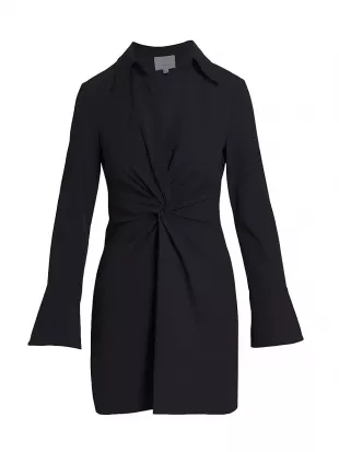 McKenna Knot-Front Shirtdress