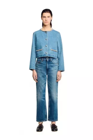 Rhinestone Denim Jacket