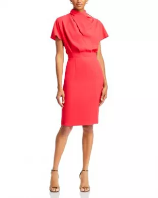 Estella Wrap Neck Dress