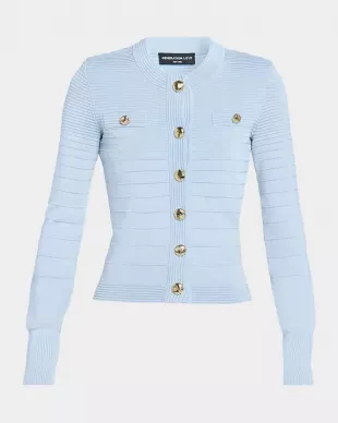 Lilla Bandage Cardigan in Light Blue