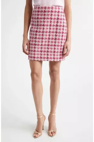 Skyler Ritz Metallic Tweed Skirt