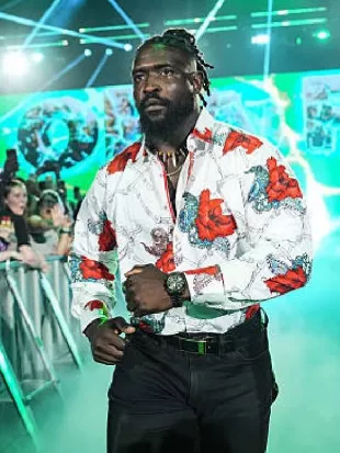Monday Night RAW Oba Femi Floral Shirt