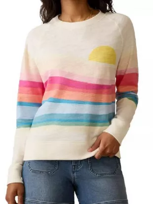 General Hospital Bluesy Burke Sunset Slub Sweatshirt