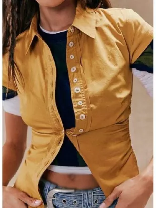 Not Suitable for Work S01 Abby Chilukuri Yellow Shirt