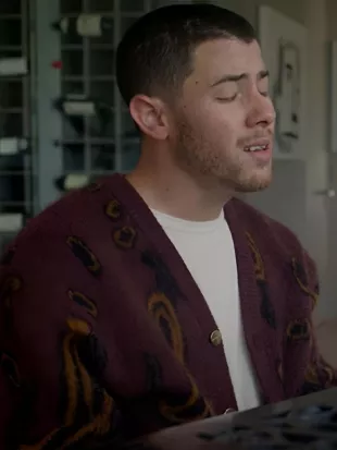 Nick Jonas Power Ballad 2026 Brown Cardigan
