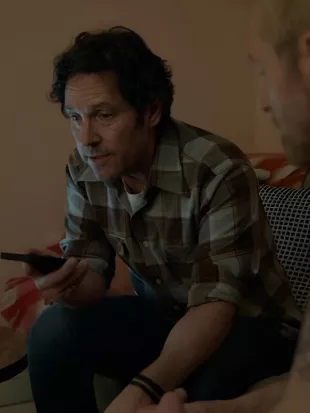 Movie Power Ballad 2026 Paul Rudd Plaid Shirt