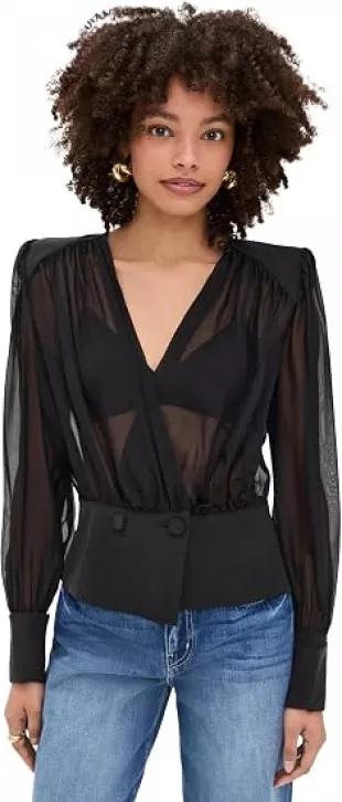 Women's Yan Front Wrap Blouse
