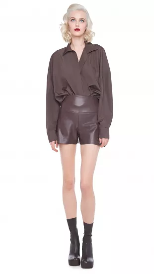 Oversized Boyfriend Shirt Bodysuit