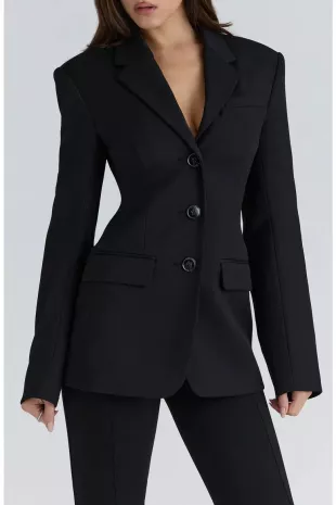 Luella Hourglass Crepe Jacket