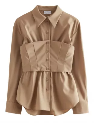 Wool Corset Shirt