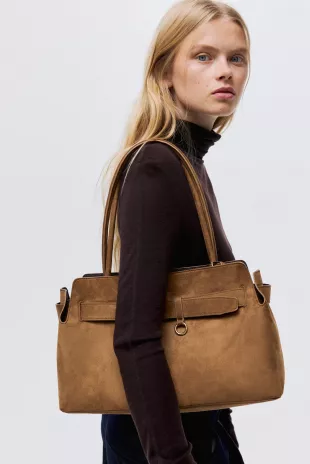 Strap Detail Tote Bag