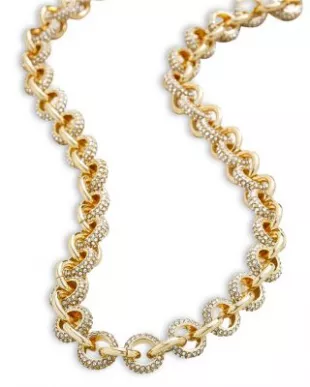Pavé Chain Link Necklace