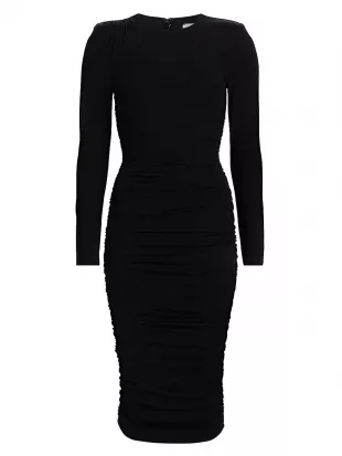 Paityn Shirred Midi-Dress