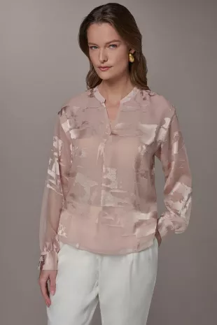 Abstract Burnout Blouse