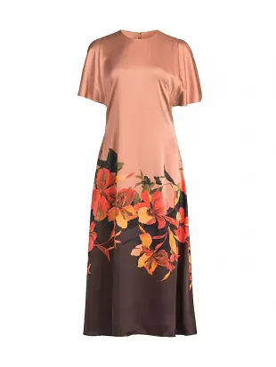 Raven Dress in Coral Placement