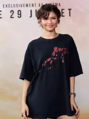 Zendaya Spider-men Black T-Shirt